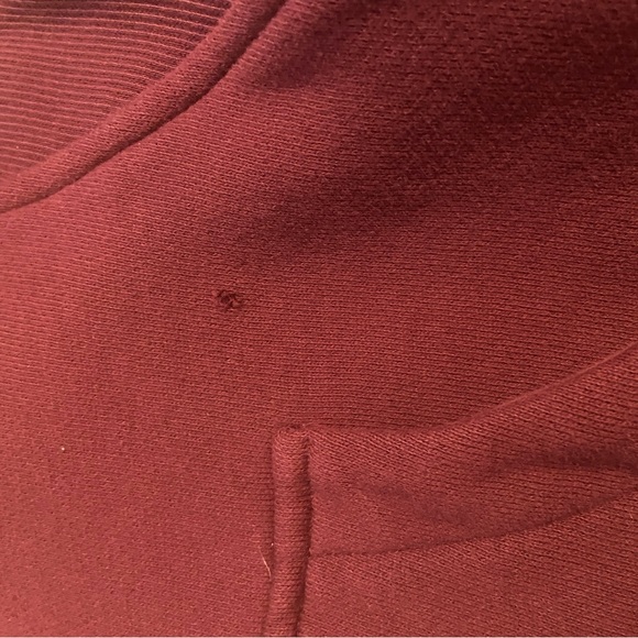Lululemon - Red Merlot Scuba 1/2 Zip Hoodie Sweater XS/S - Picture 3 of 7